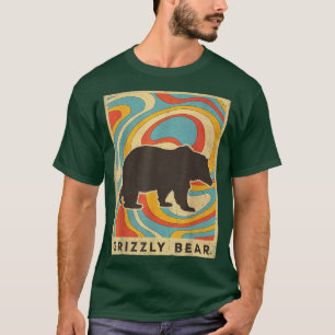 Camiseta Estilo retro animal vintage Grizzly Bear Lover