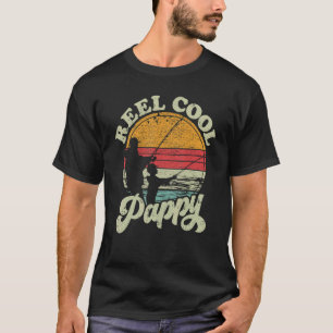 Camiseta Estilo Retro Antiguo de Carrete Pesca Genial Pappy