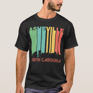 Camiseta Estilo retro Asheville Carolina del Norte Skylin