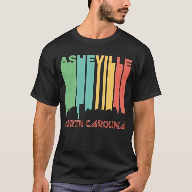 Camiseta Estilo retro Asheville Carolina del Norte Skylin (Anverso)