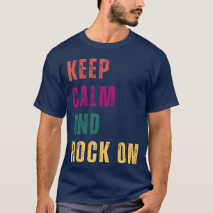 Camiseta Estilo retro basado en tet Tranquilo Y Sigue famil