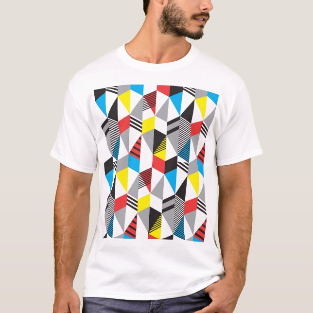 Camiseta Estilo Retro Bauhaus: Resumen sin Marea (Anverso)