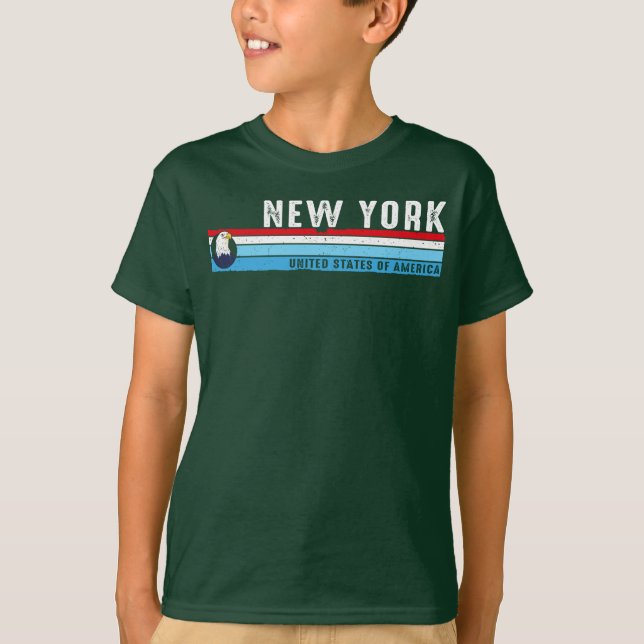 Camiseta Estilo Retro Clásico de Nueva York (Anverso)
