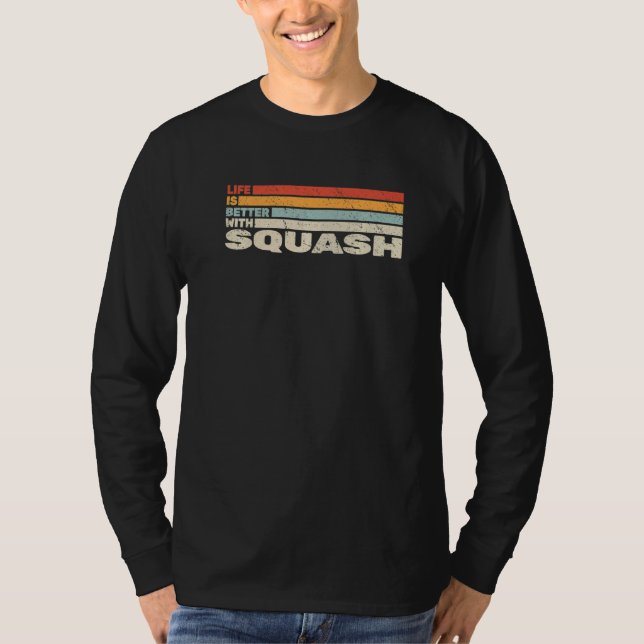 Camiseta estilo retro con Squash para Squash Player (Anverso)