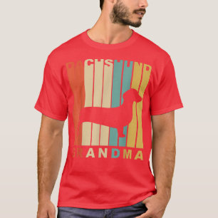 Camiseta Estilo retro Dachshund Abuela Perro 
