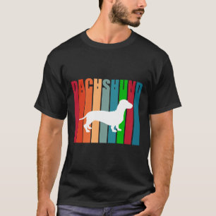 Camiseta Estilo Retro Dachshund Vintage Lover Sausage Dog M