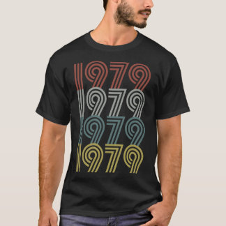 Camiseta Estilo retro de año de nacimiento de 1979