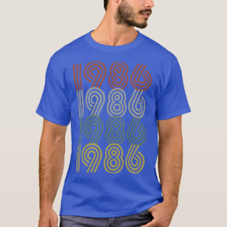 Camiseta Estilo retro de año de nacimiento de 1986