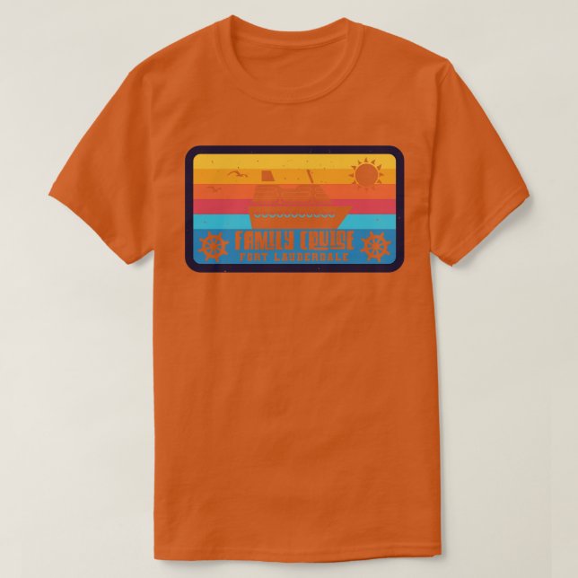 Camiseta Estilo retro de Fort Lauderdale (Diseño del anverso)
