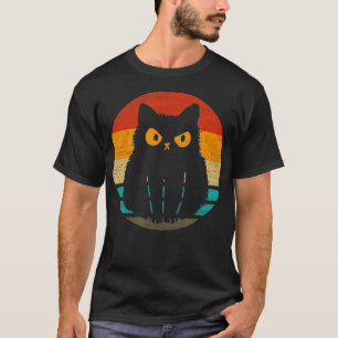 Camiseta Estilo retro de gato vintage1