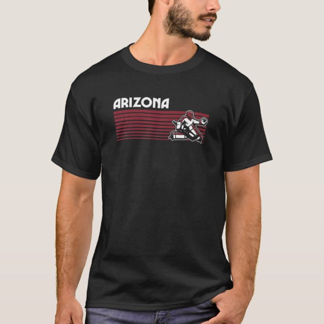 Camiseta Estilo retro de hockey de Arizona (Anverso)