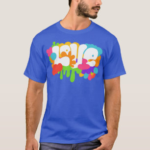 Camiseta Estilo retro de los años 60 Graffiti de amor