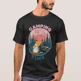 Camiseta Estilo retro de tiempo de acampada