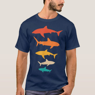 Camiseta Estilo retro de zookeeper para animales de tiburón