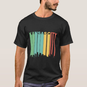 Camiseta Estilo Retro Esquina de Kansas City Kansas