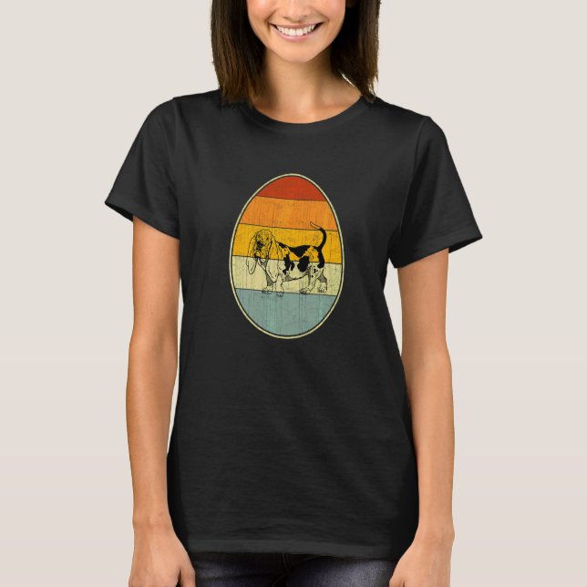 Camiseta Estilo Retro Huevo de Pascua Gráfica Día de Pascua (Anverso)