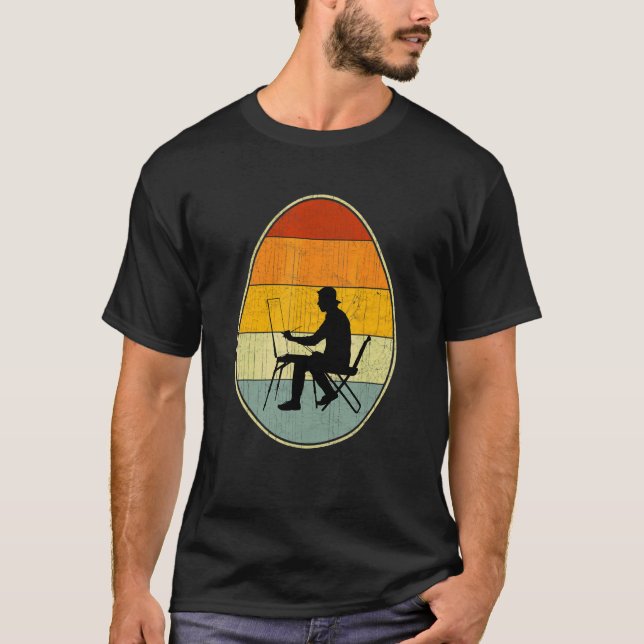 Camiseta Estilo Retro Huevo de Pascua Gráfica Gracioso Día  (Anverso)