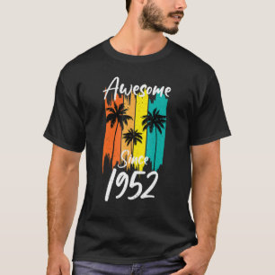 Camiseta Estilo Retro Increíble Desde 1952 Tees Origen Vint