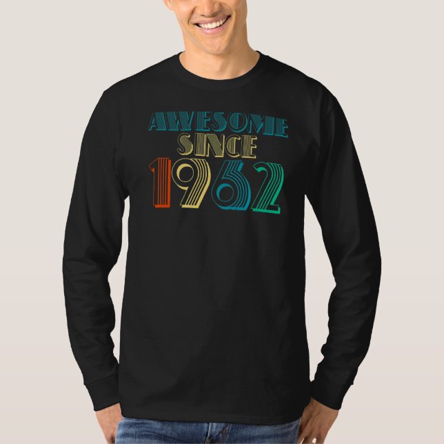 Camiseta Estilo Retro Increíble Desde 1962 Tees Origen Vint (Anverso)