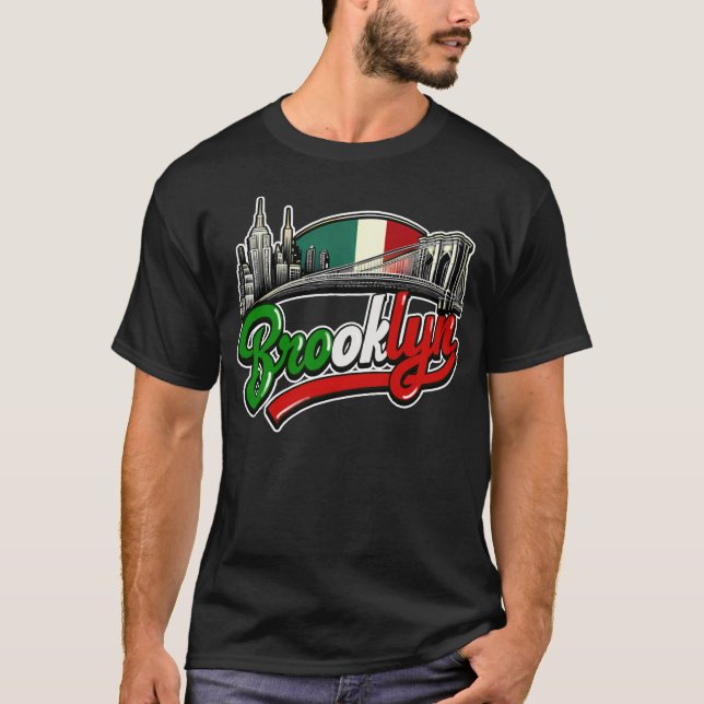 Camiseta Estilo retro italiano de Brooklyn (Anverso)