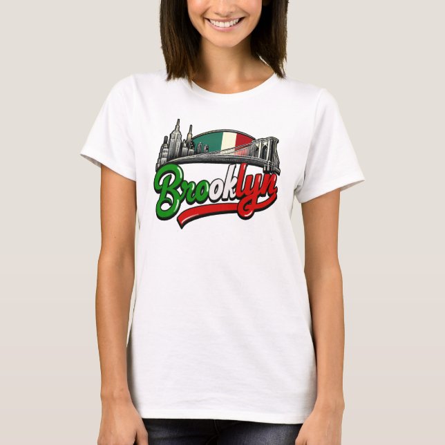 Camiseta Estilo retro italiano de Brooklyn (Anverso)
