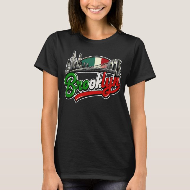 Camiseta Estilo retro italiano de Brooklyn (Anverso)