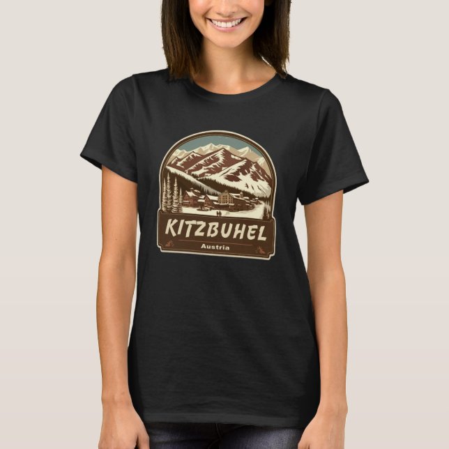 Camiseta estilo retro kitzbuhel Austria al aire libre (Anverso)