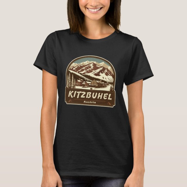 Camiseta Estilo retro kitzbuhel Austria al aire libre (Anverso)