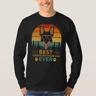 Camiseta Estilo retro masculino mejor Kelpie australiano pa