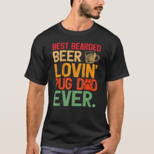 Camiseta Estilo Retro Mejor Cerveza Con Cabeza Lovin Pug Da