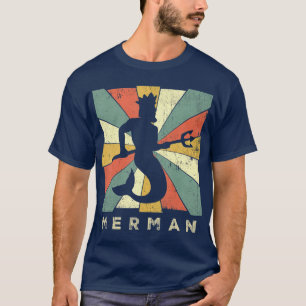 Camiseta Estilo retro Merman Lover