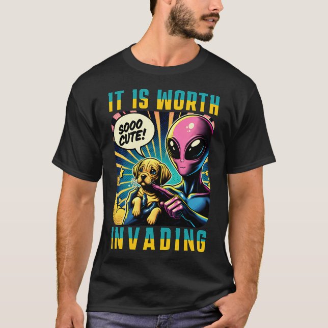 Camiseta Estilo retro moda Ufo Shirt Retro Alien Amigos G (Anverso)