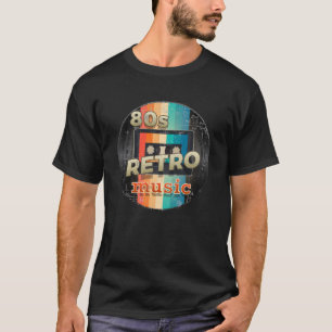 Camiseta Estilo retro Oldschool Vinyl Cinta Cassette Vintag