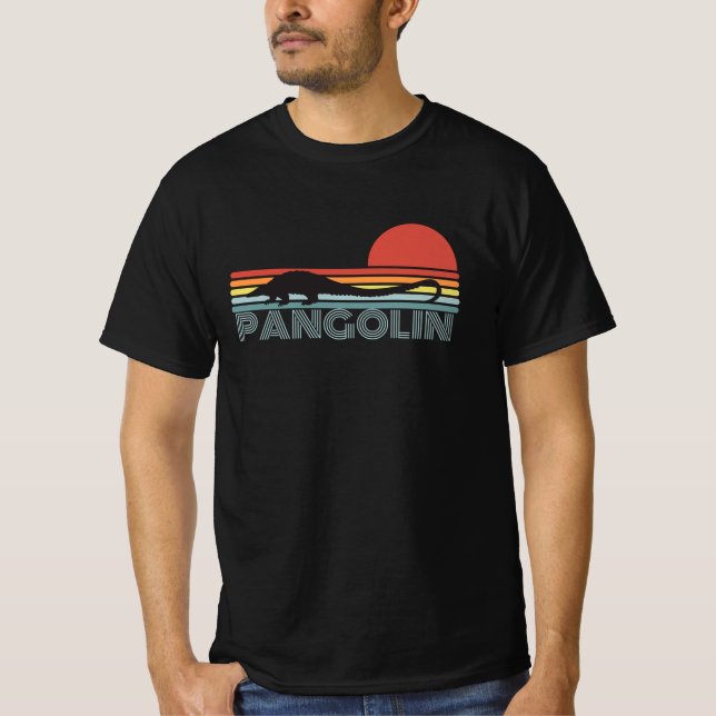 Camiseta Estilo retro pangolin (Anverso)