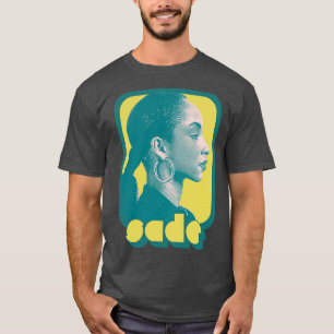 Camiseta Estilo retro sade original diseño de arte para fan