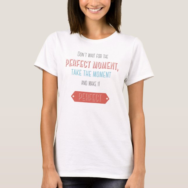 Camiseta Estilo retro tipográfico motivacional (Anverso)