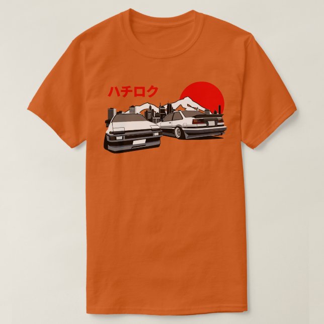 Camiseta Estilo retro Toyota Levin AE86 19831987 (Diseño del anverso)