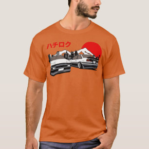 Camiseta Estilo retro Toyota Levin AE86 19831987