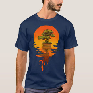 Camiseta Estilo Retro Vintage Bonsái