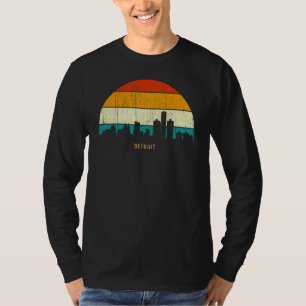 Camiseta Estilo retro vintage ciudad de Michigan silueta ur