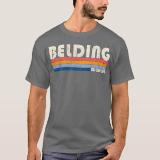 Camiseta Estilo retro vintage de los 70 y 80, ciudad natal