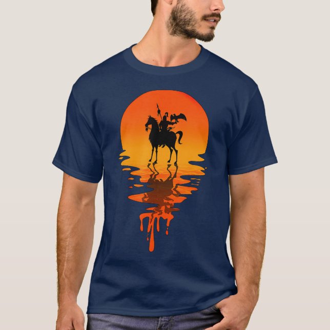 Camiseta Estilo retro vintage Genghis Khan (Anverso)