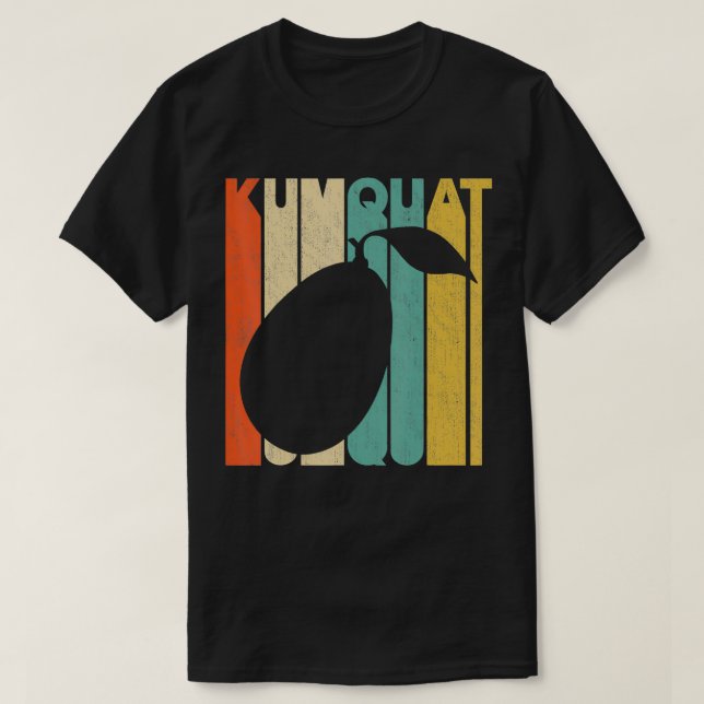 Camiseta Estilo retro vintage Kumquat Silhouette (Diseño del anverso)