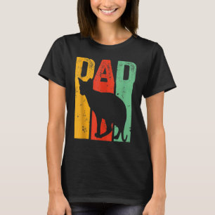 Camiseta Estilo Retro Vintage Mejor Gato Sphynx Papá