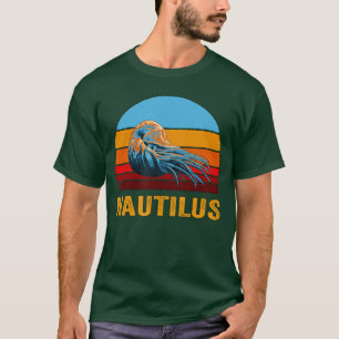 Camiseta Estilo retro vintage puesta de sol Nautilus divert