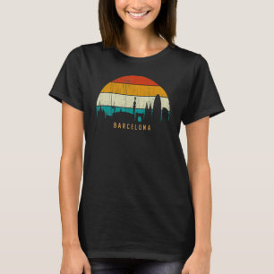Camiseta Estilo retro vintage Sunset City paisaje urbano