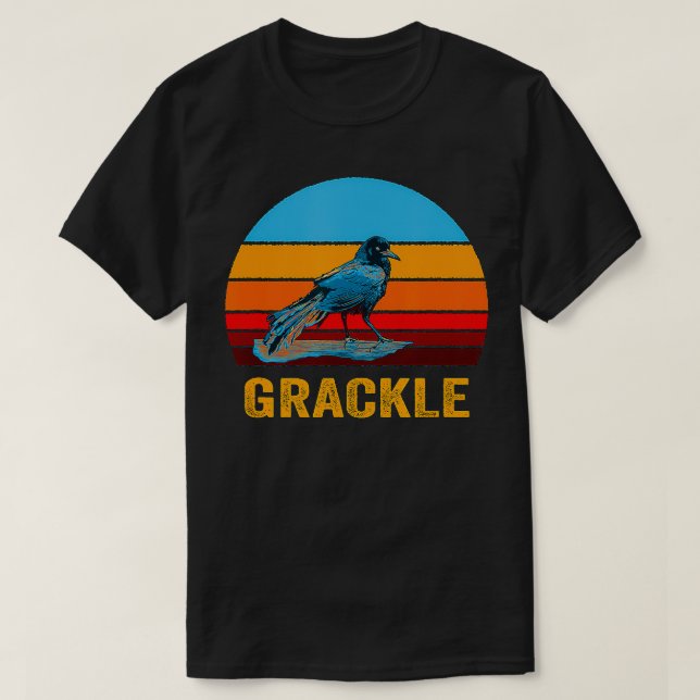 Camiseta Estilo retro vintage Sunset Grackle (Diseño del anverso)
