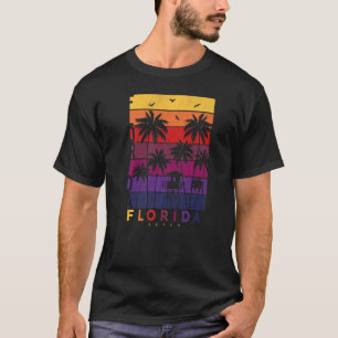 Camiseta Estilo retro vintage Sunset verano exótico Miami B