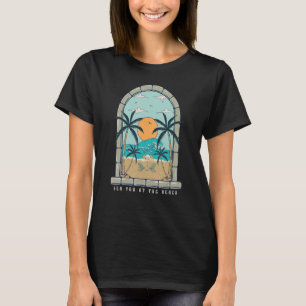 Camiseta Estilo Retro Vintage Verano Sol Palma Árbol Surf S