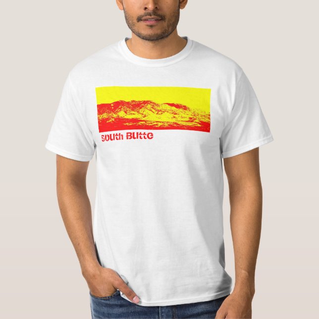 Camiseta Estilo rojo T de la montaña de la mota del sur (Anverso)